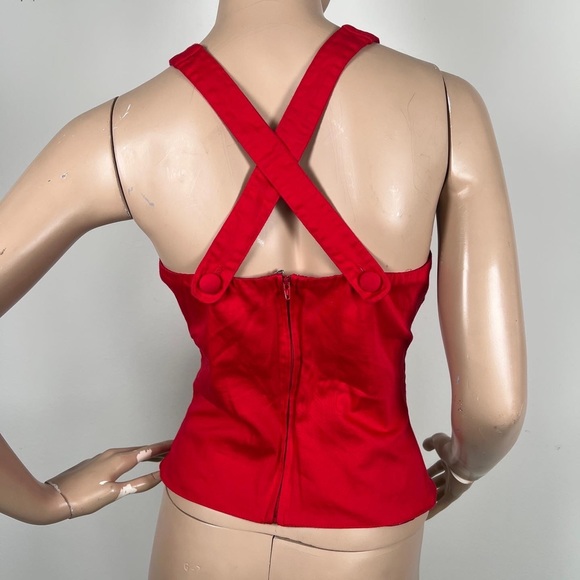 Pinup Couture Hot Pink Halter Top - Picture 3 of 4